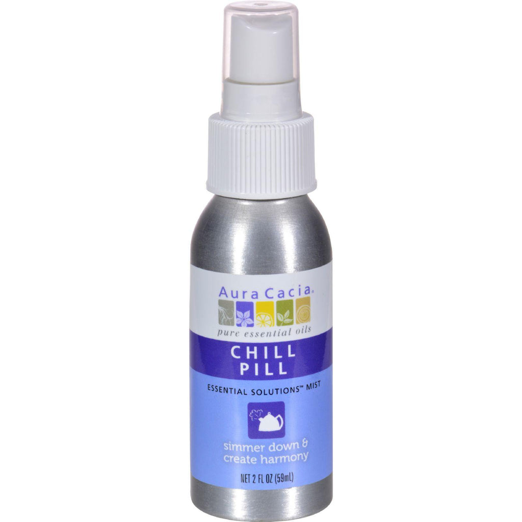 Aura Cacia Essential Solutions Mist Chill Pill - 2 Fl Oz