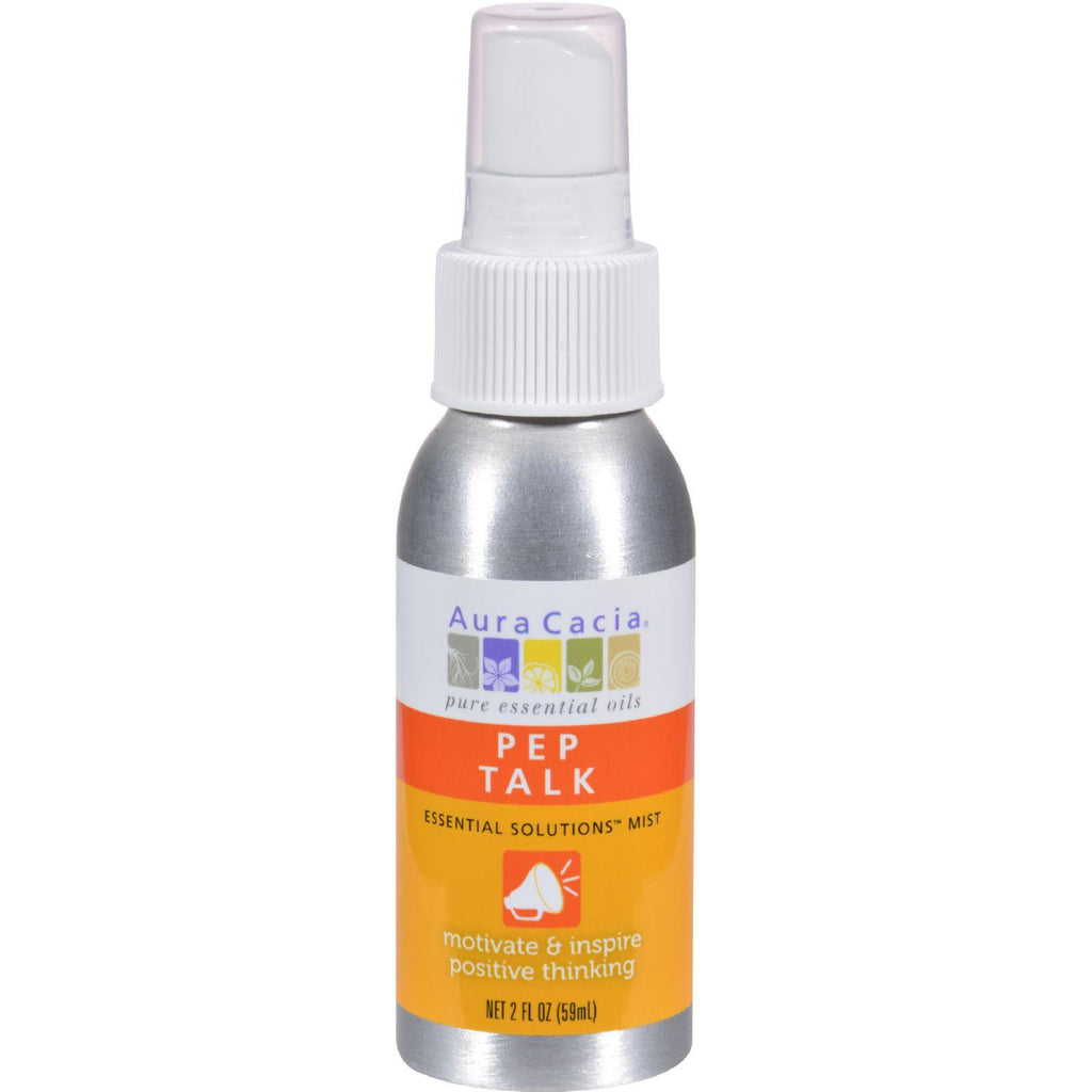 Aura Cacia Essential Solutions Mist Pep Talk - 2 Fl Oz