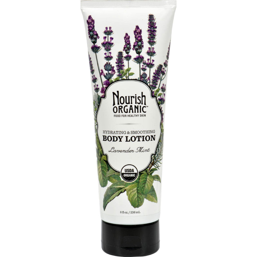 Nourish Organic Body Lotion Lavender Mint - 8 Fl Oz