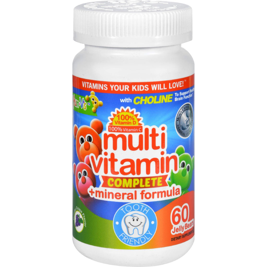 Yum V's Multi Vitamin Plus Mineral Formula Jellies Yummy Grape - 60 Chewables