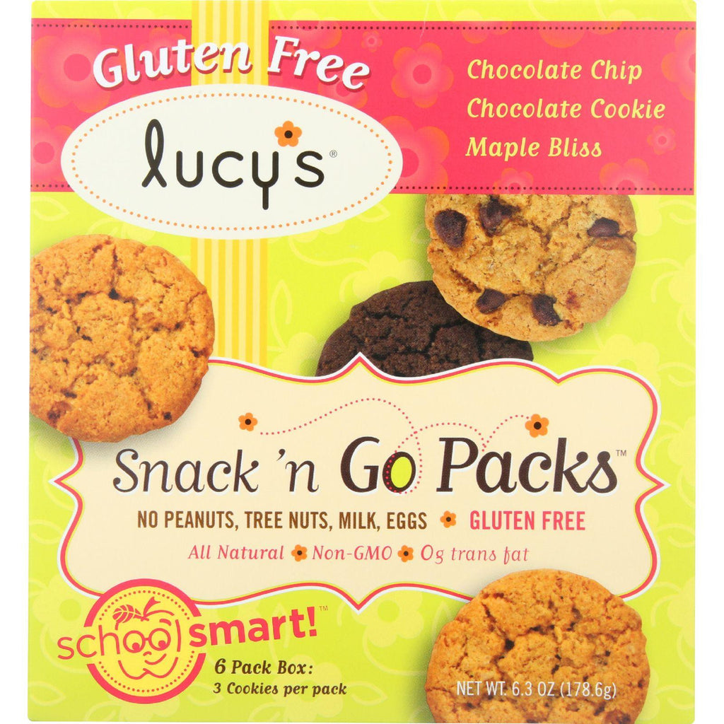 Dr. Lucys Cookies - Combo - Snack And Go Packs - 6.3 Oz - Case Of 8