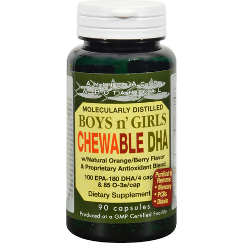 Amino Acid And Botanical Boys N' Girls Chewable Dha - 90 Caps