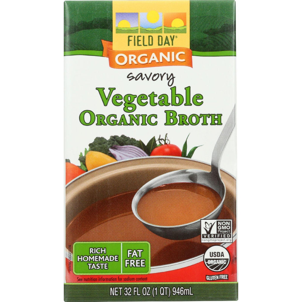 Field Day Broth - Organic - Vegetable - 32 Oz - Case Of 12