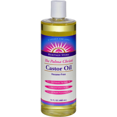 Heritage Products Castor Oil Hexane Free - 16 Fl Oz