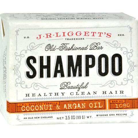 J.r. Liggett's Shampoo Bar - Coconut And Argan - 3.5 Oz