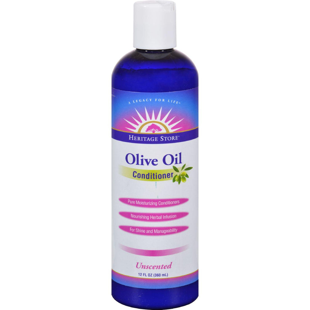 Heritage Store Olive Oil Conditioner - Unscented - 12 Fl Oz