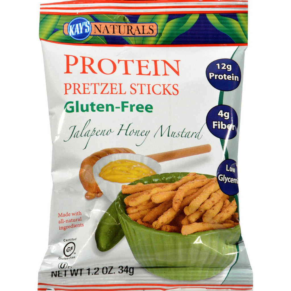 Kay's Naturals Better Balance Pretzel Sticks Jalapeno Honey Mustard - 1.2 Oz - Case Of 6