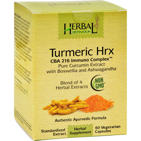 Herbal Destination Tumeric Hrx - 60 Vcaps