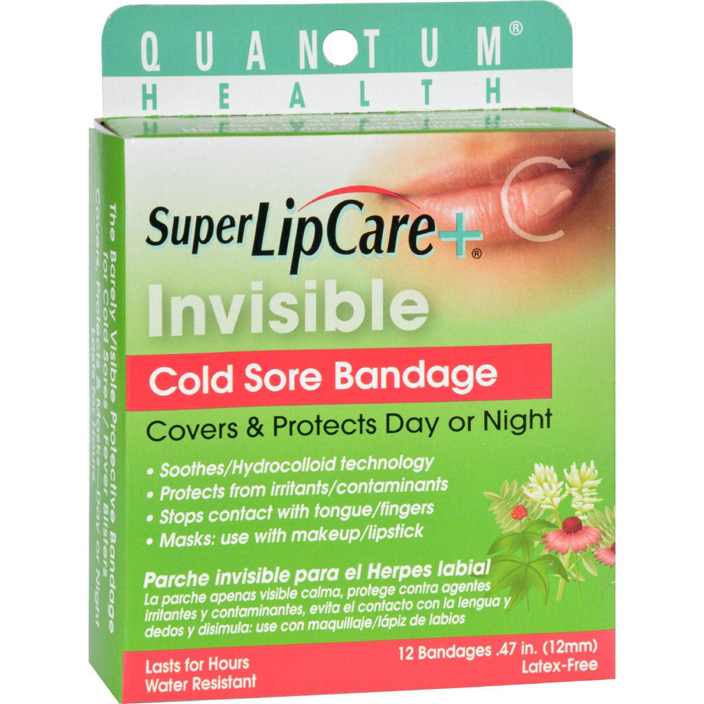 Quantum Research Lipcare Plus Invisible Cold Sore Bandage - 12 Count