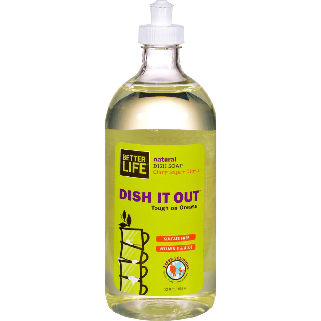 Better Life Dishwashing Soap - Sage And Citrus - 22 Fl Oz