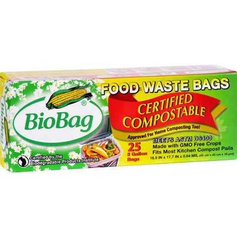 Biobag 3 Gallon Compost-waste Bags - 25 Count
