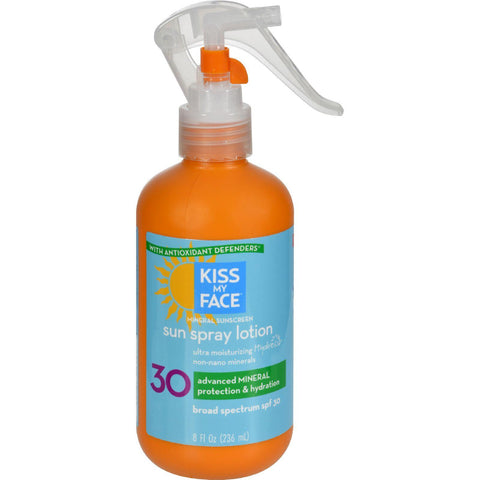 Kiss My Face Sun Spray Lotion - Spf30 - 8 Fl Oz