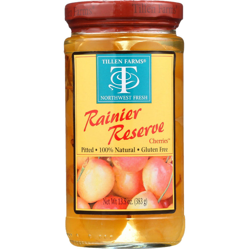 Tillen Farms Cherries - Rainier Reserve - 13.5 Oz - Case Of 6