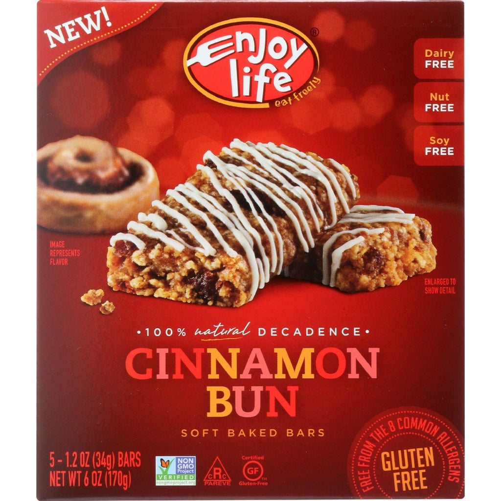 Enjoy Life Bar - Soft Baked - Cinnamon Bun - 6 Oz - Case Of 6