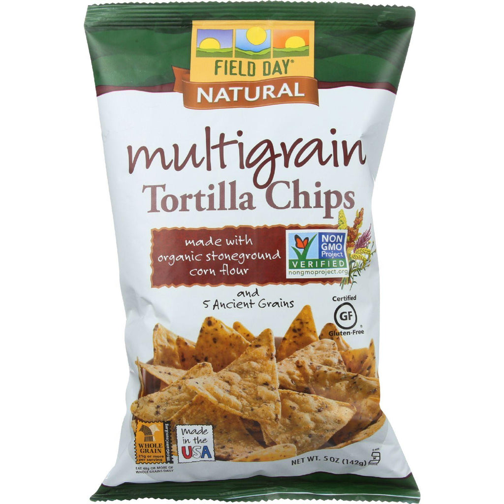 Field Day Tortilla Chips - Organic - Multi-grain - 5 Oz - Case Of 12