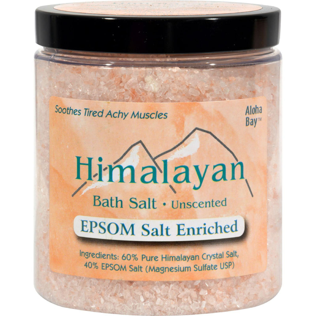 Himalayan Salt Bath Salt - 40% Epsom Salt Enriched - 24 Oz