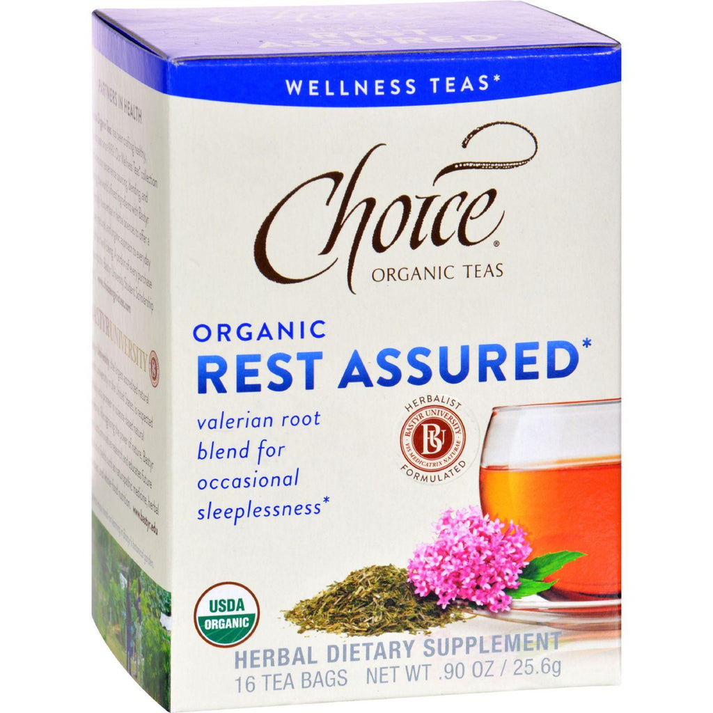 Choice Organic Teas - Organic Rest Assured Tea - 16 Bags - Case Of 6