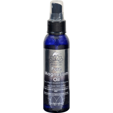 White Egret Pure Magnesium Oil Spray - 4 Fl Oz