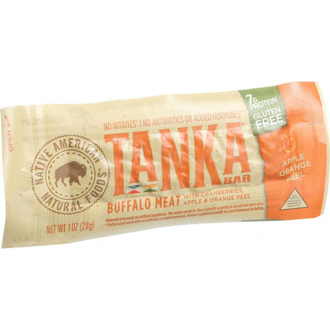 Tanka Bar Bites - Buffalo With Cranberries Apple And Orange Peel - 1 Oz - Case Of 12