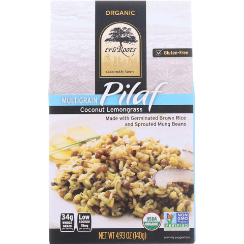 Truroots Rice Pilaf - Organic - Coconut Lemongrass - 4.93 Oz - Case Of 6