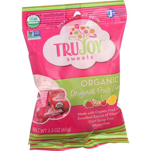 Trujoy Sweets Organic Fruit Chews - 2.3 Oz - Case Of 12