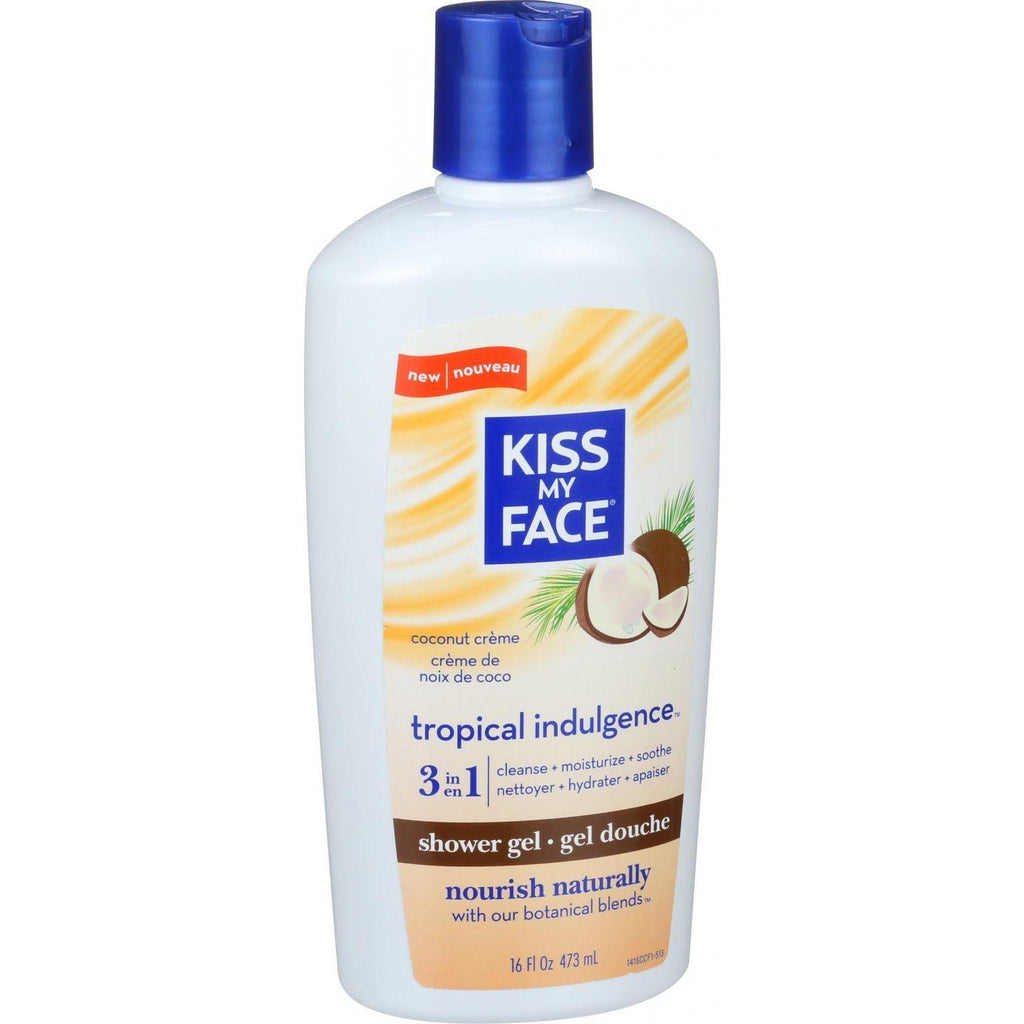 Kiss My Face Shower Gel - 3 In 1 - Tropical Indulgence - 16 Oz