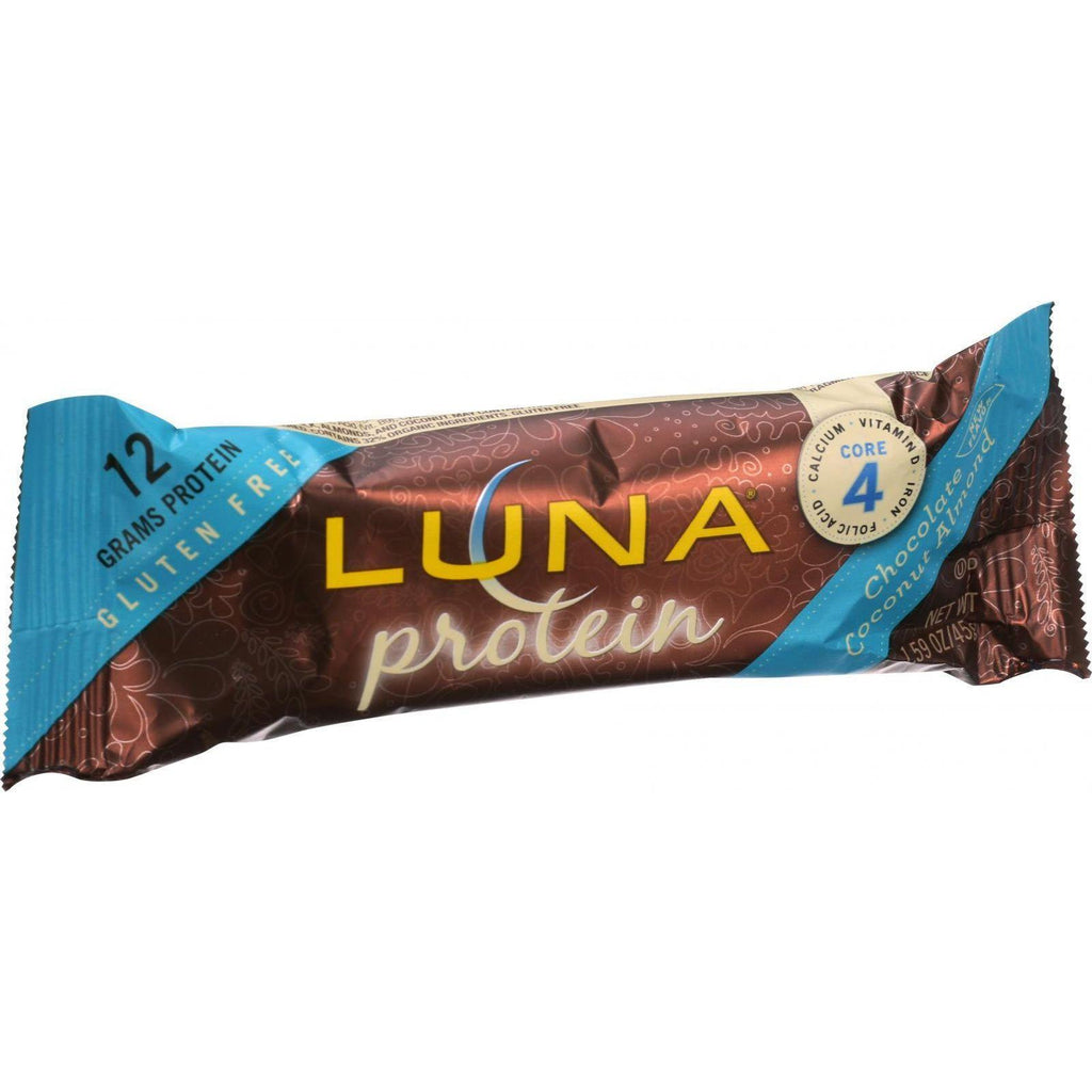 Luna High Protein Bar - Chocolate Coconut Almond - 1.59 Oz - Case Of 12