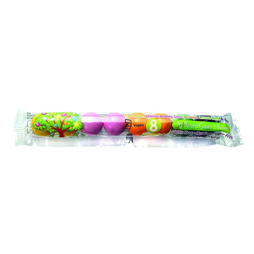 Tree Hugger Gumballs - Citrus Berry - 8 Count Tubes - 1.6 Oz - Case Of 12