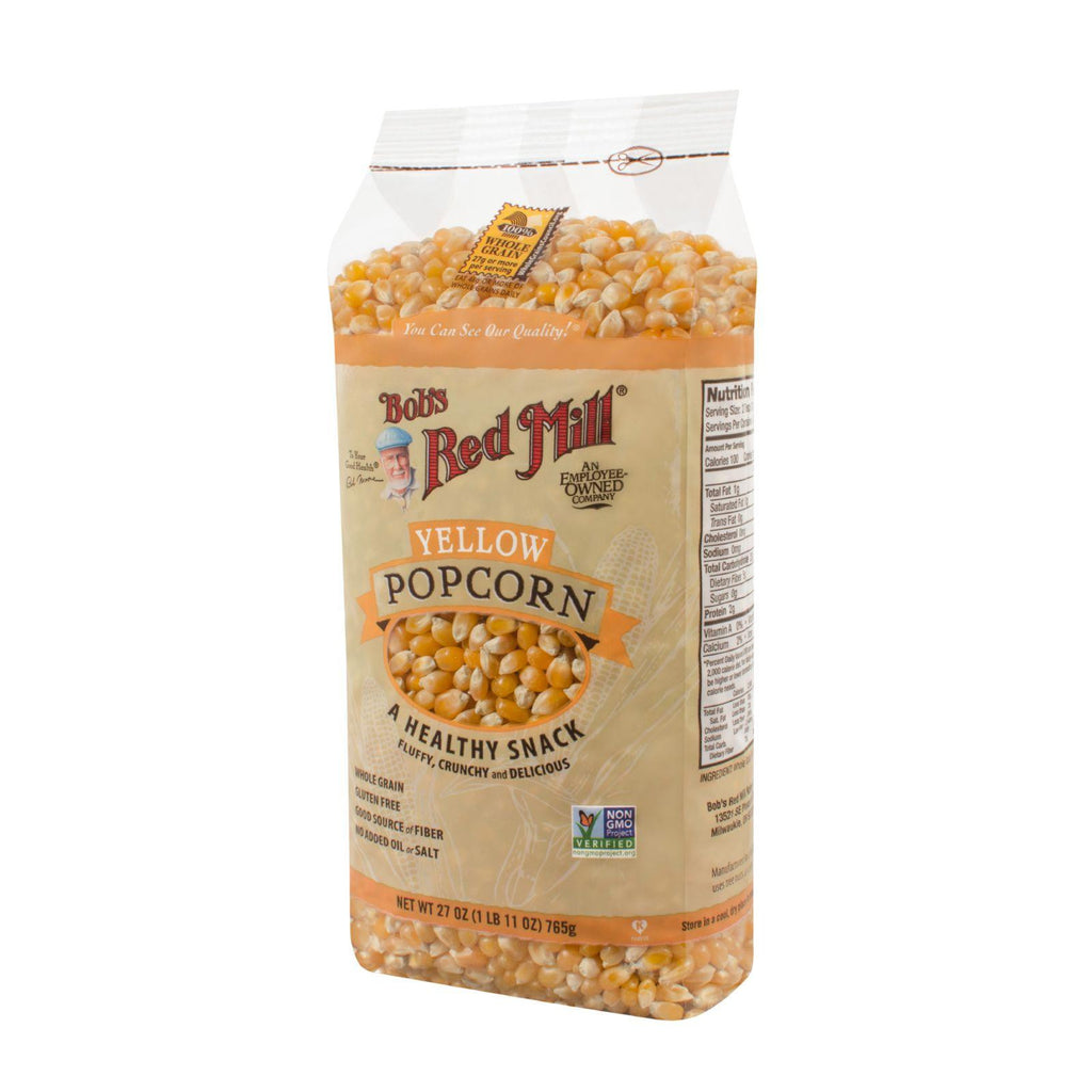 Bob's Red Mill Whole Yellow Popcorn - 27 Oz - Case Of 4