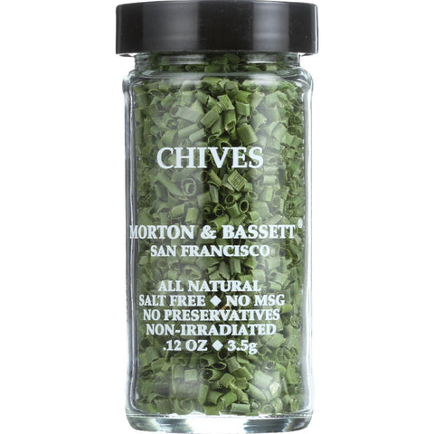 Morton And Bassett Seasoning - Chives - .12 Oz - Case Of 3