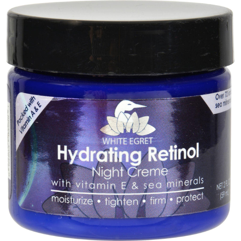 White Egret Night Creme - Hydrating Retinol - 2 Oz