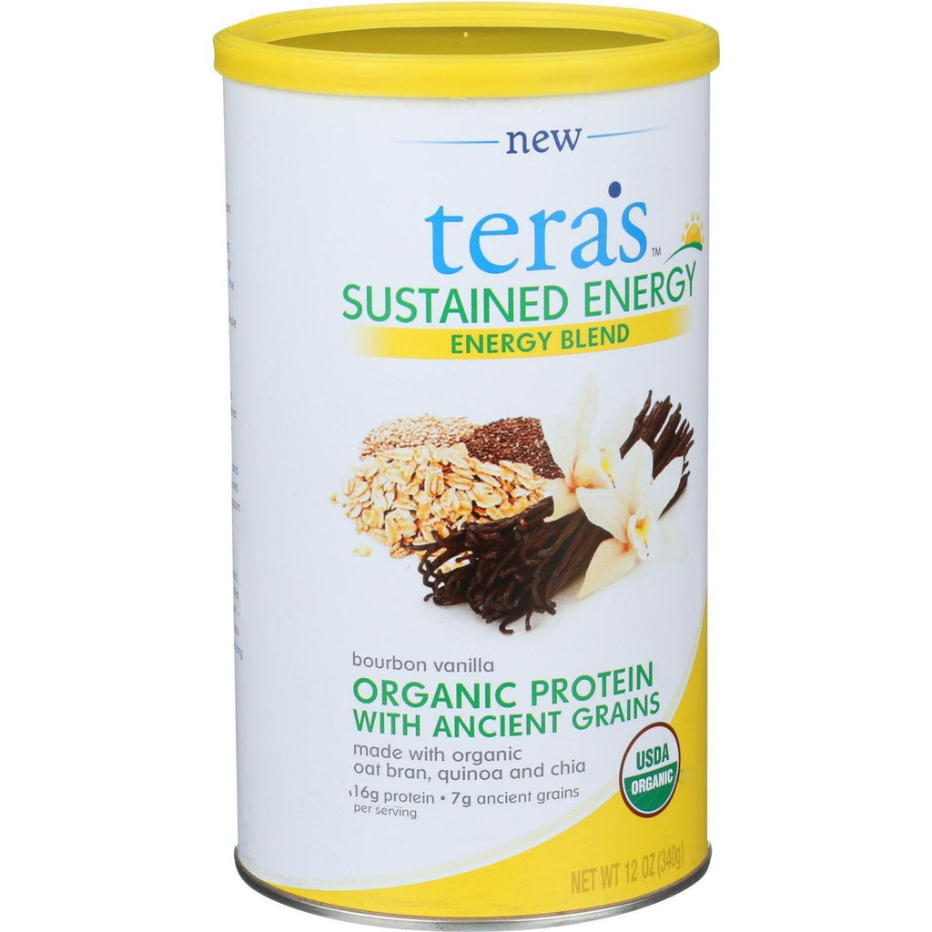 Tera's Whey Sustained Energy - Bourbon Vanilla - 12 Oz