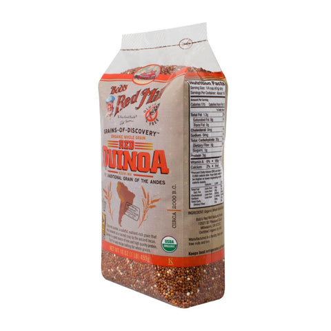 Bob's Red Mill Organic Red Quinoa Grain - 16 Oz - Case Of 4