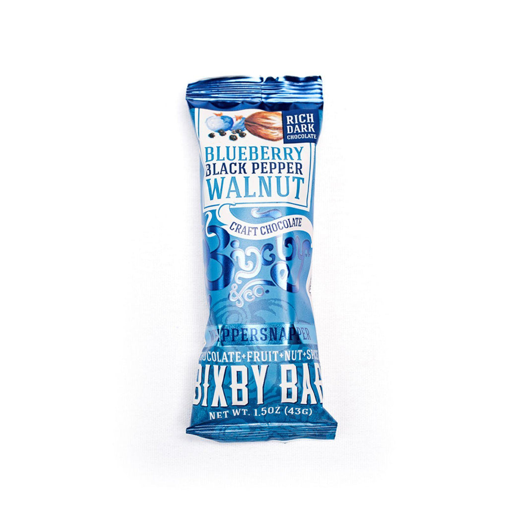 Bixby Bar - Whippersnapper - Dark Chocolate Blueberry Black Pepper Walnut - 1.5 Oz Bars - Case Of 12