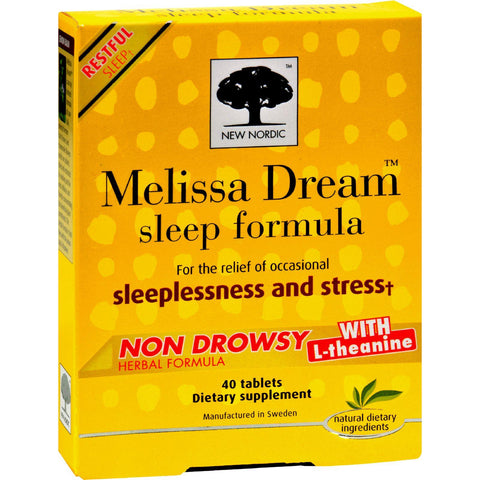 New Nordic Melissa Dream - 40 Tablets