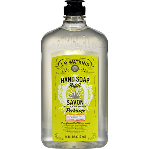 J.r. Watkins Liquid Hand Soap - Refill - Aloe And Green Tea - 24 Fl Oz