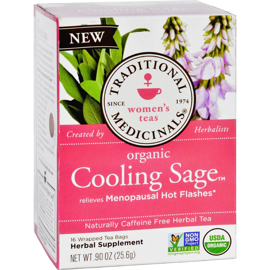 Traditional Medicinals Tea - Organic - Herbal - Cool Sage - 16 Ct - 1 Case