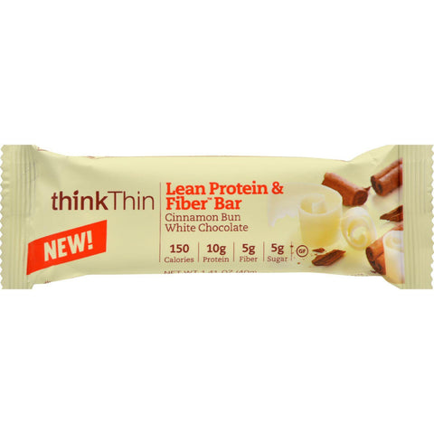 Think Products Thinkthin Bar - Lean Protein Fiber - Cinnamon Chocolate - 1.41 Oz - 1 Case