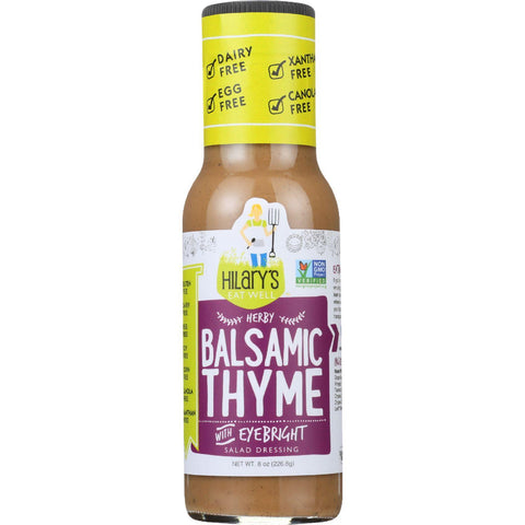 Hilarys Eat Well Dressing - Balsamic Thyme - Gluten Free - 8 Oz - Case Of 6