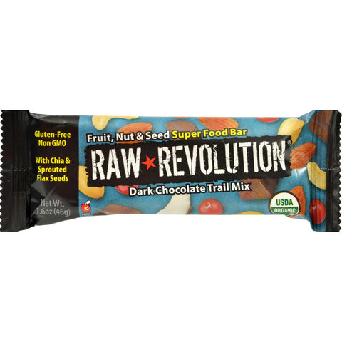 Raw Revolution Bar - Organic - Super Food - Dk Choc Tr Mx - 1.6 Oz - 1 Case