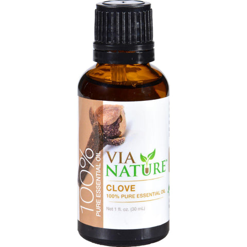 Via Nature Essential Oil - 100 Percent Pure - Clove - 1 Fl Oz