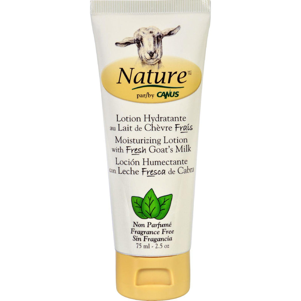 Nature By Canus Lotion - Goats Milk - Nature - Fragrance Free - 2.5 Oz