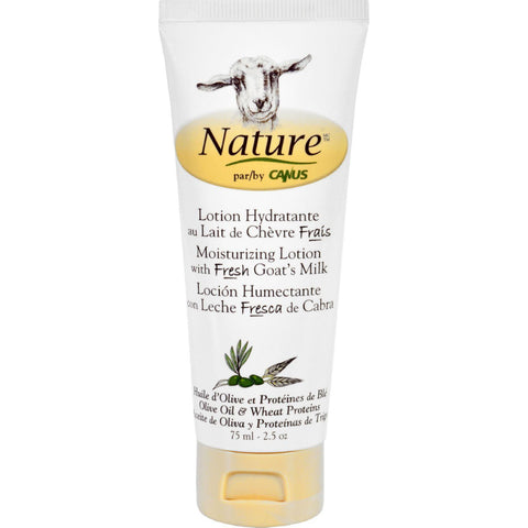 Nature By Canus Lotion - Goats Milk - Nature - Olive Oil Wht Prot - 2.5 Oz