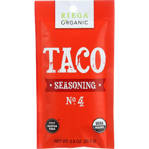 Riega Foods Seasoning - Organic - Taco - No. 4 - .9 Oz - Case Of 8