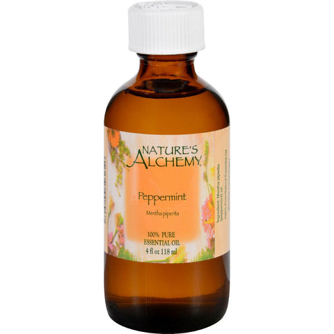 Nature's Alchemy Essential Oil - 100 Percent Pure - Peppermint - 4 Fl Oz