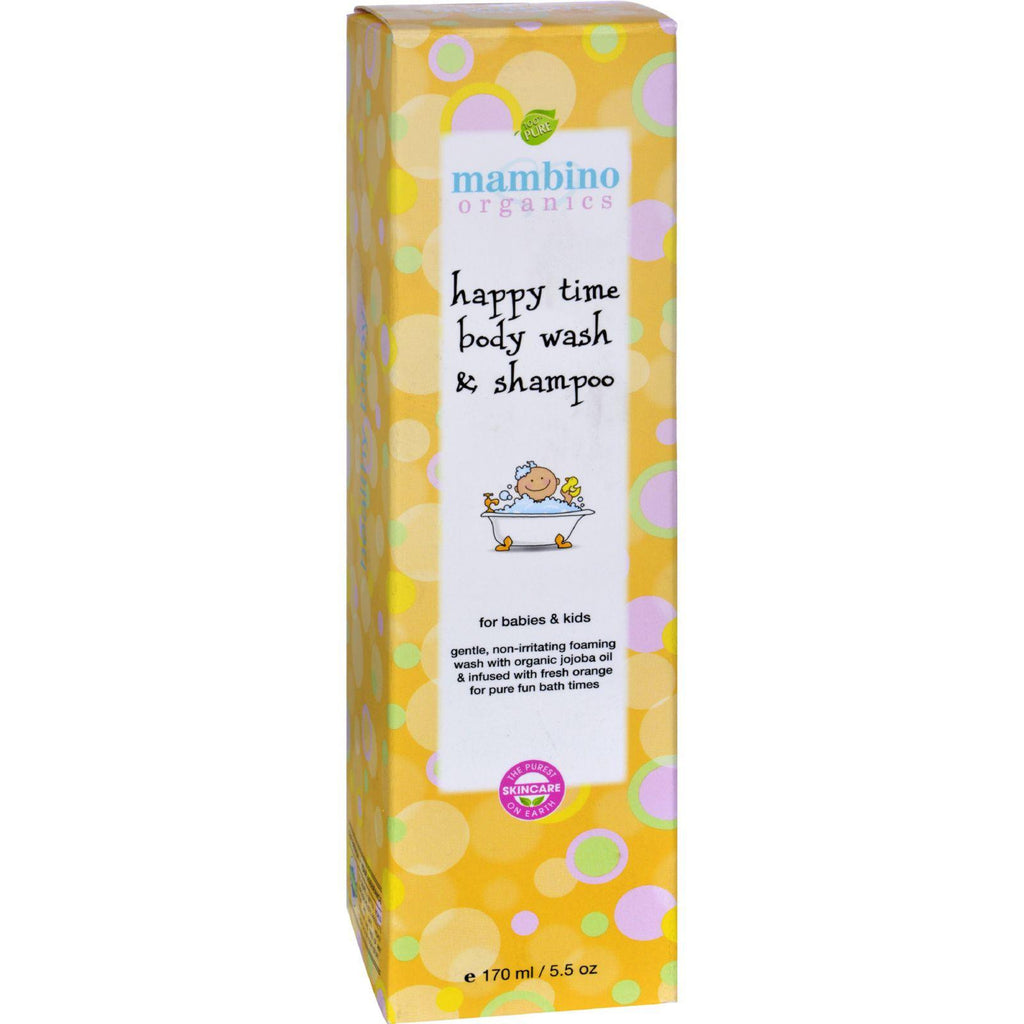 Mambino Organics Baby Kids Wash And Shampoo - Happy Time - 5.5 Fl Oz