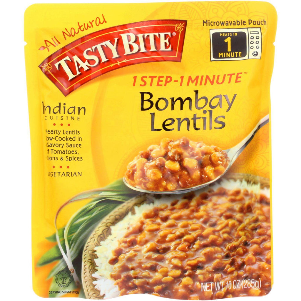 Tasty Bite Entree - Indian Cuisine - Bombay Lentils - 10 Oz - Case Of 6