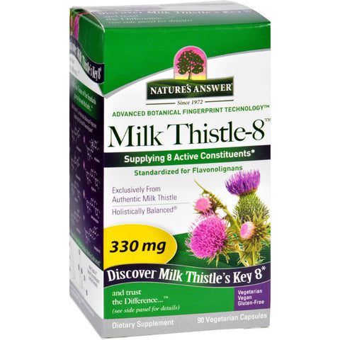 Nature's Answer Milk Thistle - Liquid Capsules - 330 Mg - 90 Veg Capsules