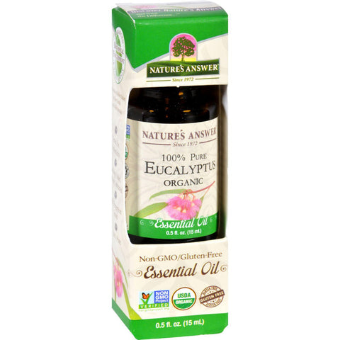 Natures Answer Essential Oil - Organic - Eucalyptus - .5 Oz