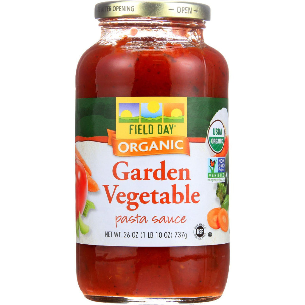 Field Day Pasta Sauce - Organic - Garden Vegetable - 26 Oz - Case Of 12